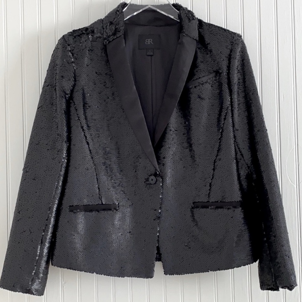Banana Republic Sequin Blazer Monogram Label